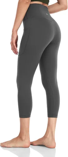 Vista 2 de HeyNuts Essential Capri Leggings with Side Pockets for Women 19'' 21