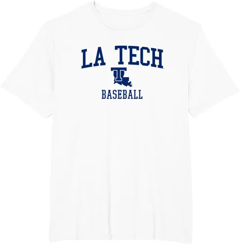 Vista 11 de Camiseta de béisbol Louisiana Tech Bulldogs, Gris