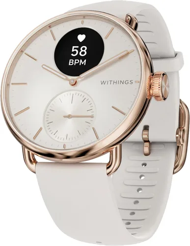 Vista 9 de WITHINGS ScanWatch 2 - Hybrid Smart Watch, Heart Rate Monitoring, Fitness Tracker, Cycle Tracker, Sleep Monitoring, GPS Tracker, 30-Day Battery