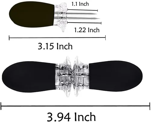Vista 4 de 16 unidades/8 pares de soportes de maíz negro – soportes de mazorca de maíz de acero inoxidable, brochetas de diseño entrelazado para cocinar