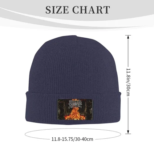 Vista 2 de Beanies for Mens Womens - Basic Unisex Cuffed Skull Caps Knitted Winter Hat Classic Sleep Hats for Hiking Gardening
