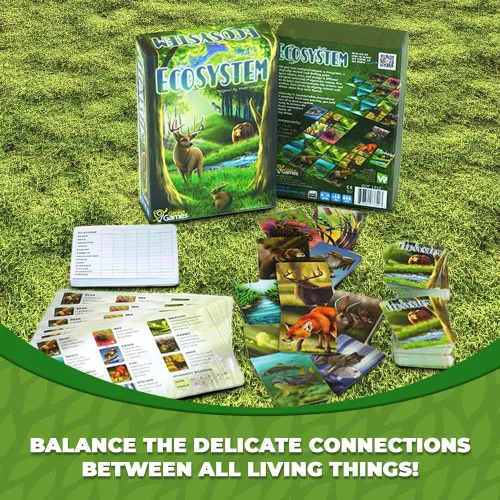 Vista 8 de Ecosistema - Un juego de cartas familiar sobre la construcción de hábitats ¡Aprende sobre animales, ecología y biodiversidad para niños, adultos