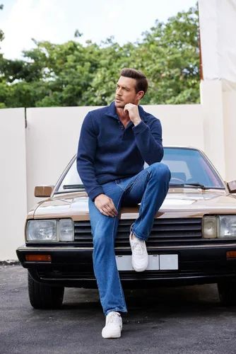 Vista 6 de COOFANDY Suéter térmico de punto casual para hombre