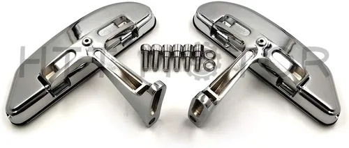 Vista 9 de MT216-123+216-109 - Soporte de montaje cromado para estribo de pasajeros compatible con Touring 1993-2019