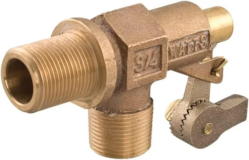 Vista 8 de Watts Serie 750 Válvula de flotador de bronce resistente de 3/4 ", entrada roscada NPT hembra, brida mecanizada, brazos dentados, sellos