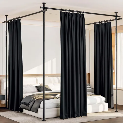 Vista 17 de Cortina divisora de habitación con juegos de rieles flexibles