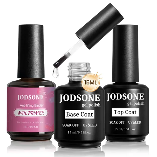 Vista 10 de JODSONE 15 ml de esmalte de uñas en gel, capa base, brillo, secado rápido, duradero, se elimina con remojo, transparente, sin necesidad de limpieza