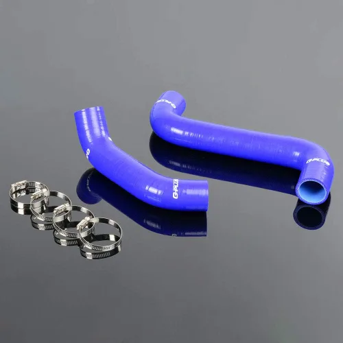 Vista 12 de PIT66 Kit de manguera de radiador de silicona, compatible con Impreza WRX GDA/GGA STi GDB/GGB EJ20 2002-2007 negro con abrazaderas