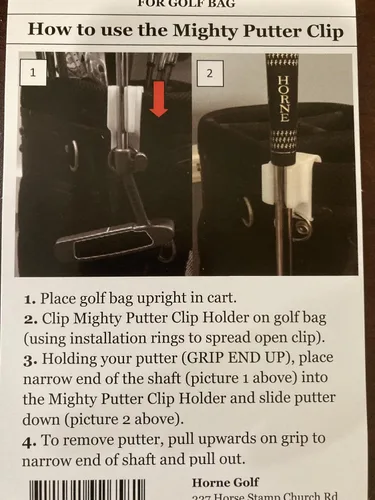 Vista 2 de soporte para palo de golf con clip