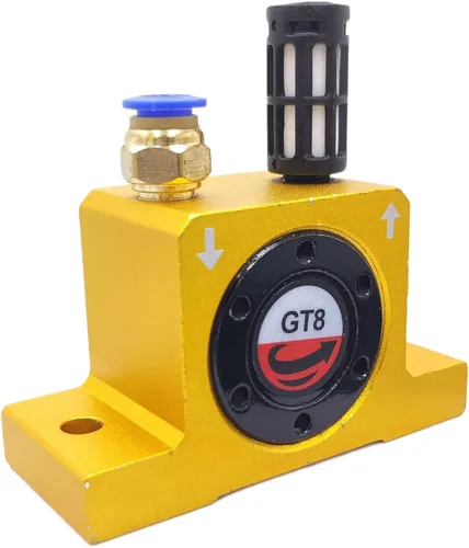 Vista 5 de (4 piezas) GT8 1/8 "vibrador neumático de turbina de aire serie GT componentes neumáticos industriales vibradores de turbina alta velocidad