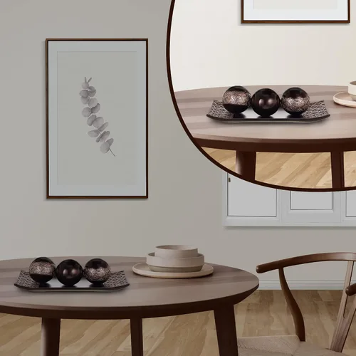 Vista 5 de HomeRoots Bolas de bandeja y orbes Decoración de mesa de centro de mesa Decoración del hogar Bolas de detalles decorativos para sala de estar