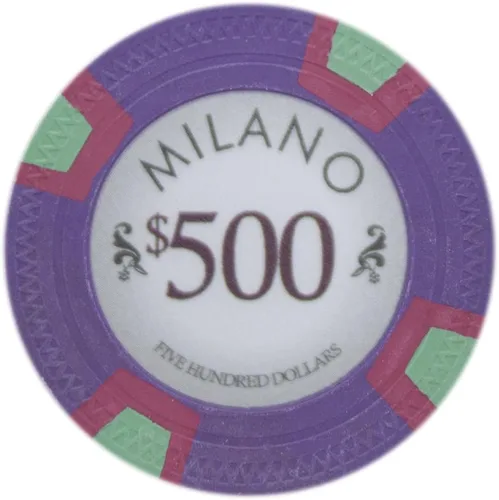 Vista 9 de Claysmith Gaming Milano Casino - Fichas de póquer de arcilla de grado 0.35 oz, paquete de 50