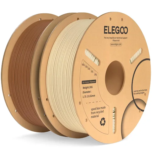 Vista 56 de ELEGOO Paquete de filamento PLA Plus negro 10KG, filamento para impresora 3D PLA+ resistente de 1.75mm precisión dimensional +/- 0.02mm, paquete