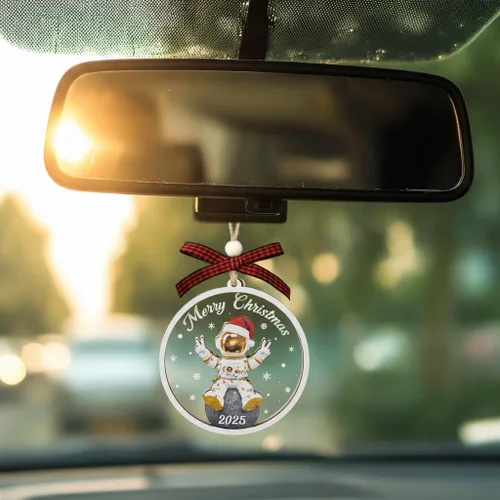 Vista 6 de Adorno de astronauta – Adornos de Navidad de astronautas – Adornos espaciales – Adornos de espacios para niños y niñas, regalos del espacio exterior