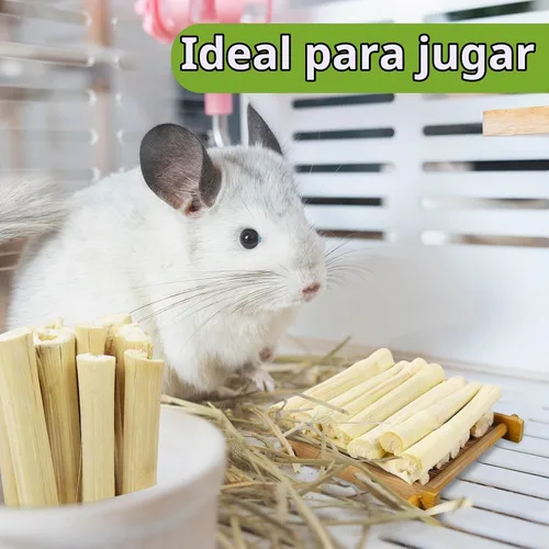 Vista 7 de Jorewood Palillos masticables de bambú dulce de 250g (0.55 libras) Juguetes