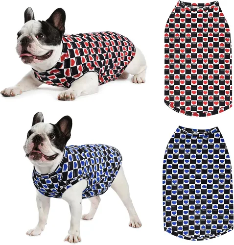Vista 7 de Camisas hawaianas para perros, camisetas transpirables de malla de secado rápido para el verano, para niños pequeños, hembras, cachorros, chihuahua