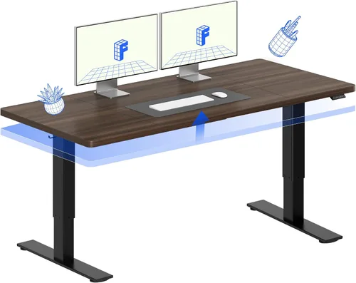 Vista 23 de FLEXISPOT Escritorio eléctrico de pie, escritorio de una pieza de 40 x 24