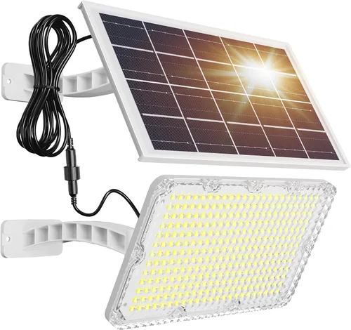 Vista 13 de JACKYLED Luces solares para exteriores, 299 LED, 1000 lúmenes, color negro