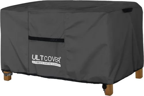 Vista 10 de ULTCOVER - Funda impermeable para mesa de café para patio, 36 pulgadas de largo x 22 pulgadas de ancho x 18 pulgadas de alto, color negro Heavy