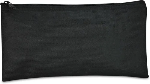 Vista 2 de DALIX Bolsas de banco Bolsa de dinero Depósito de seguridad Utilidad Cremallera Bolsa de monedas en negro