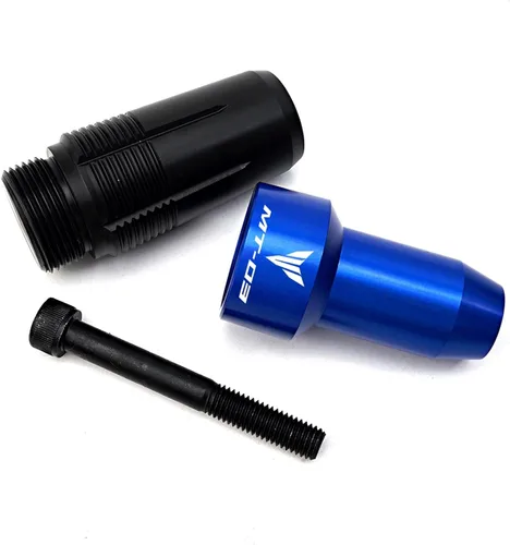 Vista 3 de Accesorios para motocicleta, deslizador de escape, protección contra caídas para Yamaha MT-03 MT25 R3 R25 2012 2021 2022 2023 (color: negro-MT)