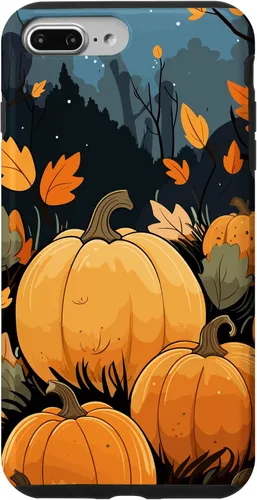 Vista 12 de Pumpkin Fall & Autumn Leaves, Fall Color Theme, Pumpkins Case for iPhone 16