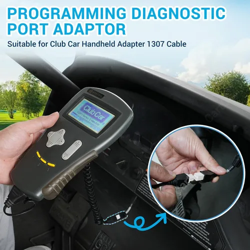 Vista 2 de Adaptador de mano de coche Club 1307 Cable Molex de 4 pines para programador de código de velocidad Curtis 1311/1313, reemplaza OEM # 102251501