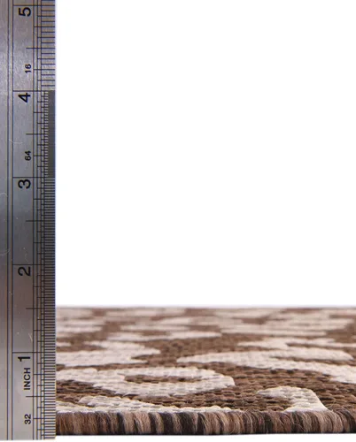 Vista 5 de Unique Loom Outdoor Safari Collection - Alfombra para exterior, diseño de leopardo (3 x 5 pies 3 pulgadas, Rectángulo, Marrón/Marrón claro)