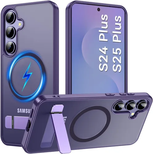 Vista 48 de Funda OWKEY Samsung Galaxy A13 5G, Funda Magnética para Teléfono con Soporte y Protector de Pantalla, Funda Protectora Antihuellas y a Prueba de A13