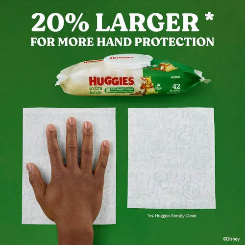 Vista 9 de Huggies Toallitas para bebé extra grandes, sin perfume, 21 paquetes, 882