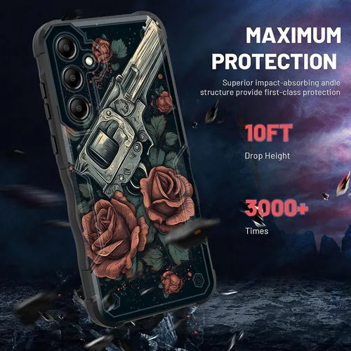 Vista 556 de Funda para Galaxy A14 5G, [Doble Capa][Protección contra Caídas de Grado Militar de 10 Pies] [Antideslizante] Funda Resistente a Prueba de Golpes