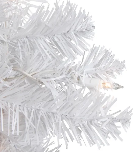Vista 6 de Árbol de Navidad artificial mediano preiluminado, 18 pulgadas, luces transparentes