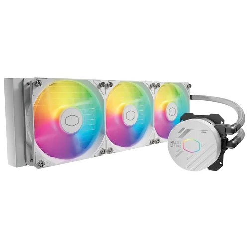 Vista 13 de [Usado] Cooler Master MasterLiquid 360L Core 360mm, enfriador líquido de CPU AIO de bucle cerrado, sincronización ARGB, bomba de placa fría Gen S