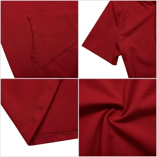 Vista 5 de Vestido MISSKY con capucha, bolsillos, estampado de rayas, hasta la rodilla, ajustado, informal, para mujer
