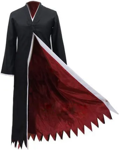 Vista 5 de Disfraz de cosplay para la serie de anime, conjuntos de ropa de personajes para adultos, abrigo y pantalones ajustados, negro, S-XXL (S)