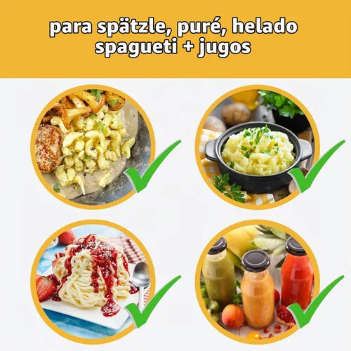 Vista 6 de Spaetzle fabricante de fideos redondos clásicos de Westmark Varios