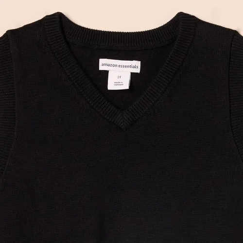 Vista 3 de Tienda Essentials Chaleco de algodón con cuello en V para niños y niños pequeños, paquete múltiple