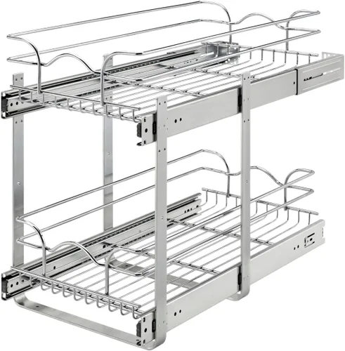 Vista 19 de Rev-A-Shelf Estante extraíble y organizador de cajones para armario de cocina, cesta de almacenamiento de despensa en varios tamaños, 18 x 20