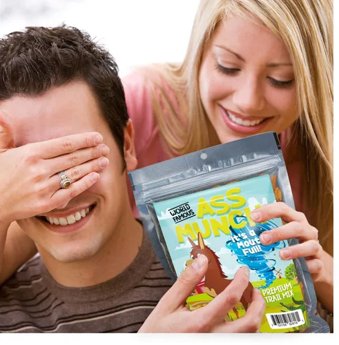 Vista 7 de Ass Munch Spicy Trail Mix - Divertido diseño de burro - Regalo de Navidad para marido - Regalos comestibles para hombres - Mezcla picante, fabricado