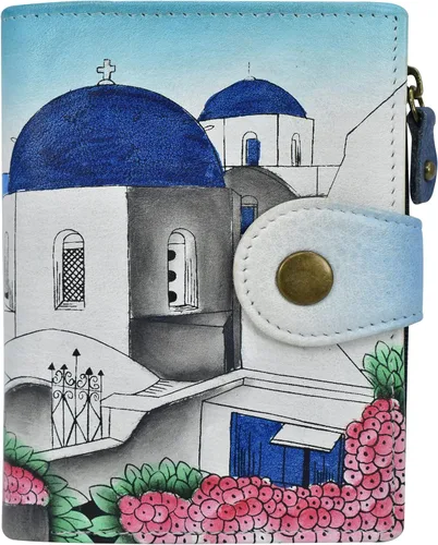 Vista 13 de Anna by Anuschka Cartera de mujer pintada a mano de cuero genuino para mujer