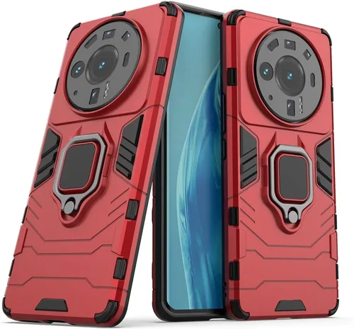 Vista 7 de Compatible con funda Xiaomi Mi 12S Ultra, soporte de anillo de metal, a prueba de golpes, parachoques duro