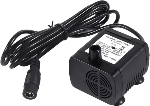 Vista 2 de Mini bomba sumergible, DC12V solar anfibio mini sumergible para estanque de fuente