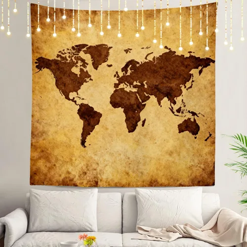 Vista 25 de Shrahala Tapiz de pared de hojas de arce otoñal, hojas rojas llameantes, fondo negro, tapiz grande para colgar en la pared, tapiz decorativo