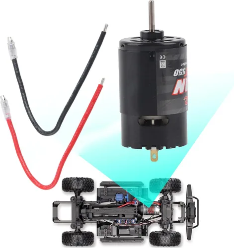 Vista 2 de POCREATION Motor cepillado, 12T, 21T, 29T, 35T, 550, rodamiento de bolas de alta precisión, motor cepillado a control remoto, bobinado multipolo