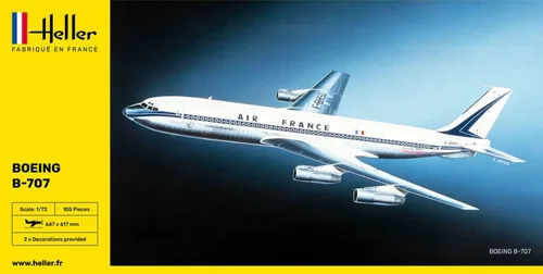 Vista 3 de heller 1:72 - Boeing B-707 Air Francia