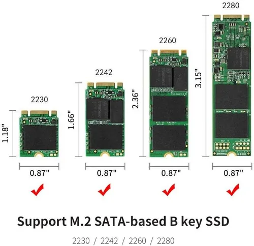 Vista 3 de chenyang 2 en 1 Mini SATA mSATA SSD y NGFF a 2.5" SATA III Adaptador Convertidor de Disco Duro