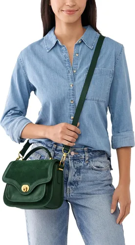 Vista 6 de Fossil Bolso bandolera Heritage de cuero con asa superior para mujer