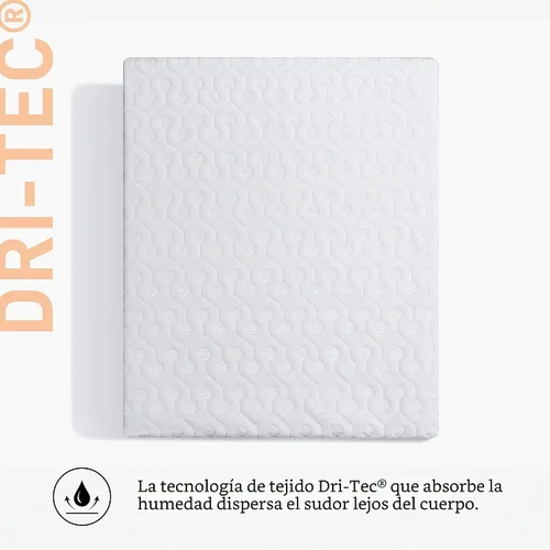 Vista 5 de Bedgear Dri-Tec Protector de colchón impermeable – Funda de colchón refrescante que absorbe la humedad Protector de colchón transpirable sin ruido