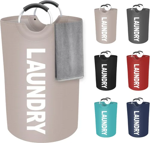 Vista 18 de StorageRight Cesta de Ropa Sucia Grande de 75L, Cesto de Ropa Sucia, Cesto de Ropa Sucia para Lavandería, Plegable, Cestas de Ropa Sucia Negro