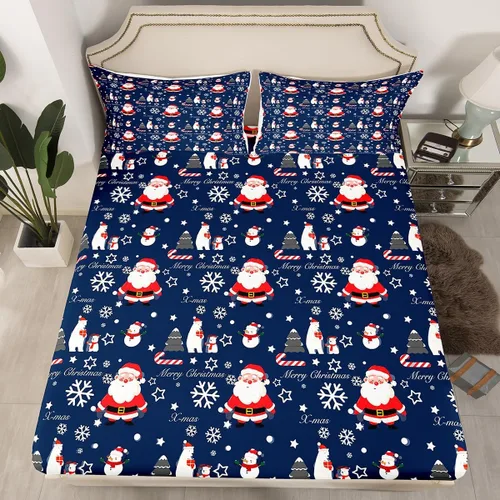 Vista 43 de Erosebridal Divertida sábana bajera ajustable de Halloween para niños, lindo juego de ropa de cama de calabaza fantasma, decoración de Halloween